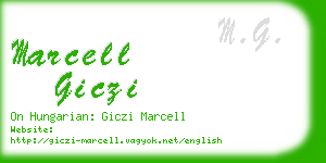 marcell giczi business card